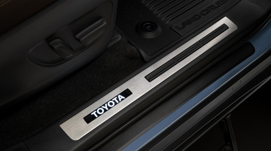 Umbrales de las puertas iluminados