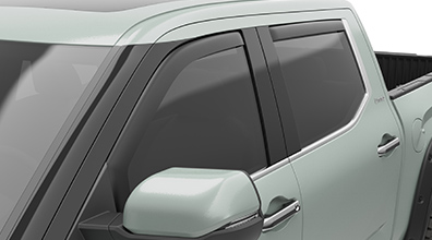 EGR In-Channel Window Visor Front and Rear: Matte Black Finish 